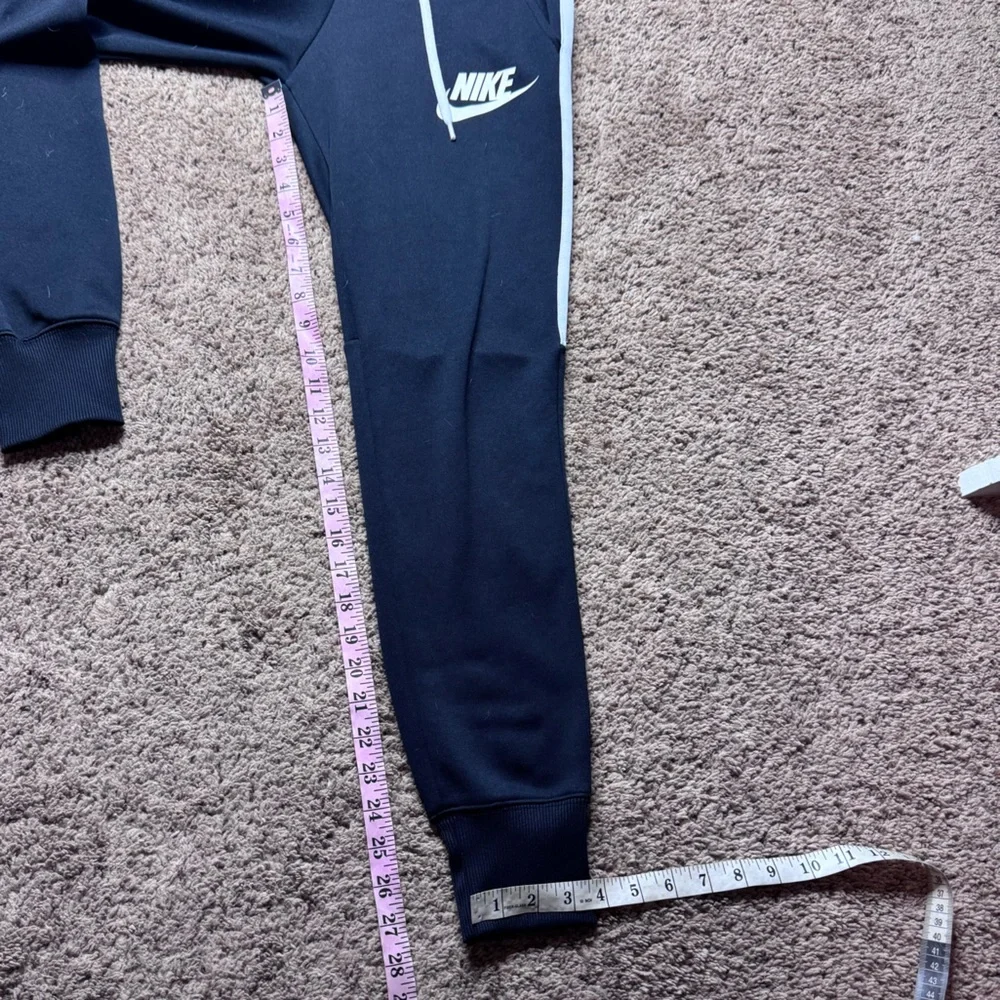 Nike Black White Stripe Athletic Joggers